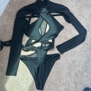 Tie Wrap Bodysuit Rave/Music Festival